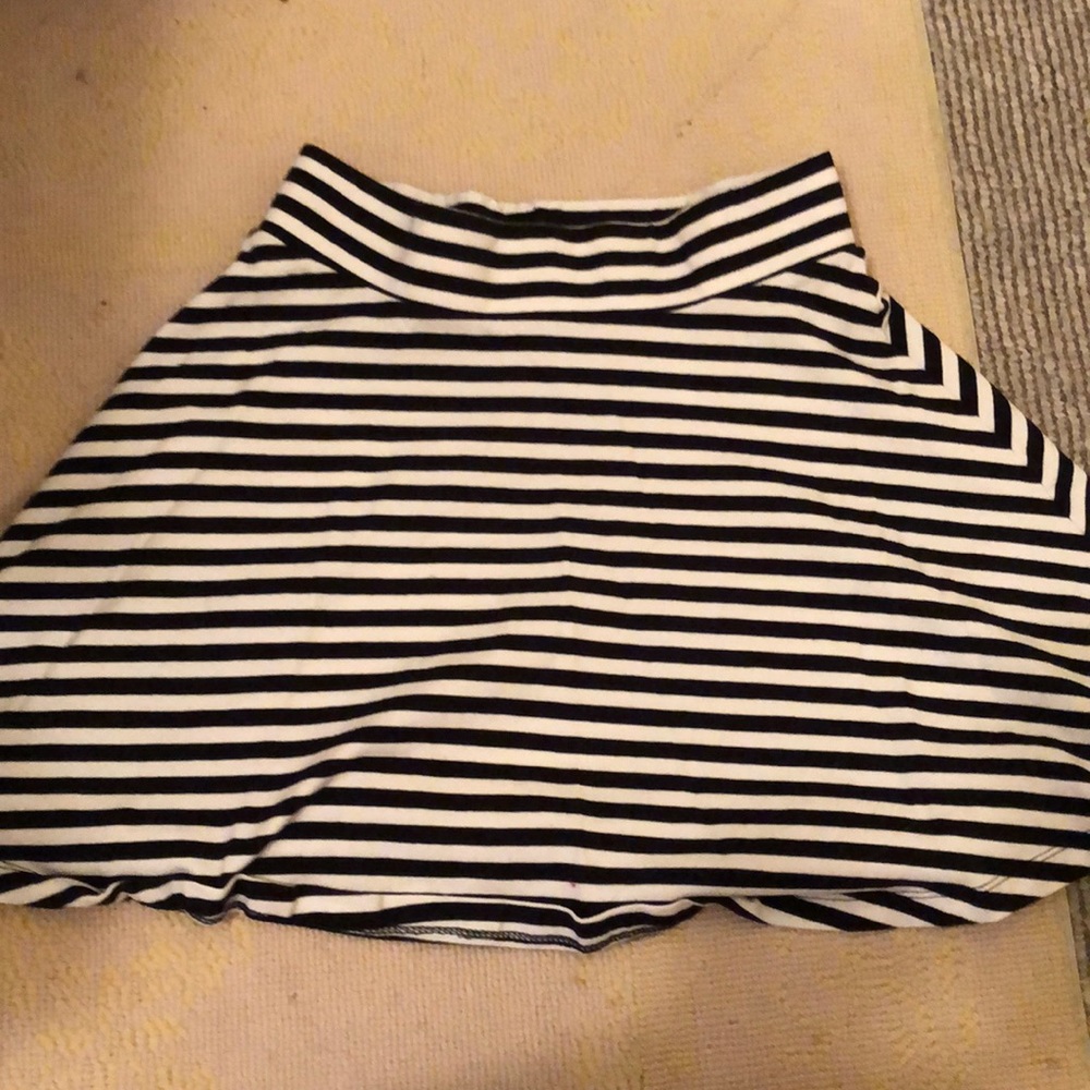 H&M striped skater skirt